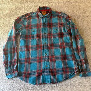 Stapleford Workwear To The State Men's Button Up Flannel Long Sleeve Size Small